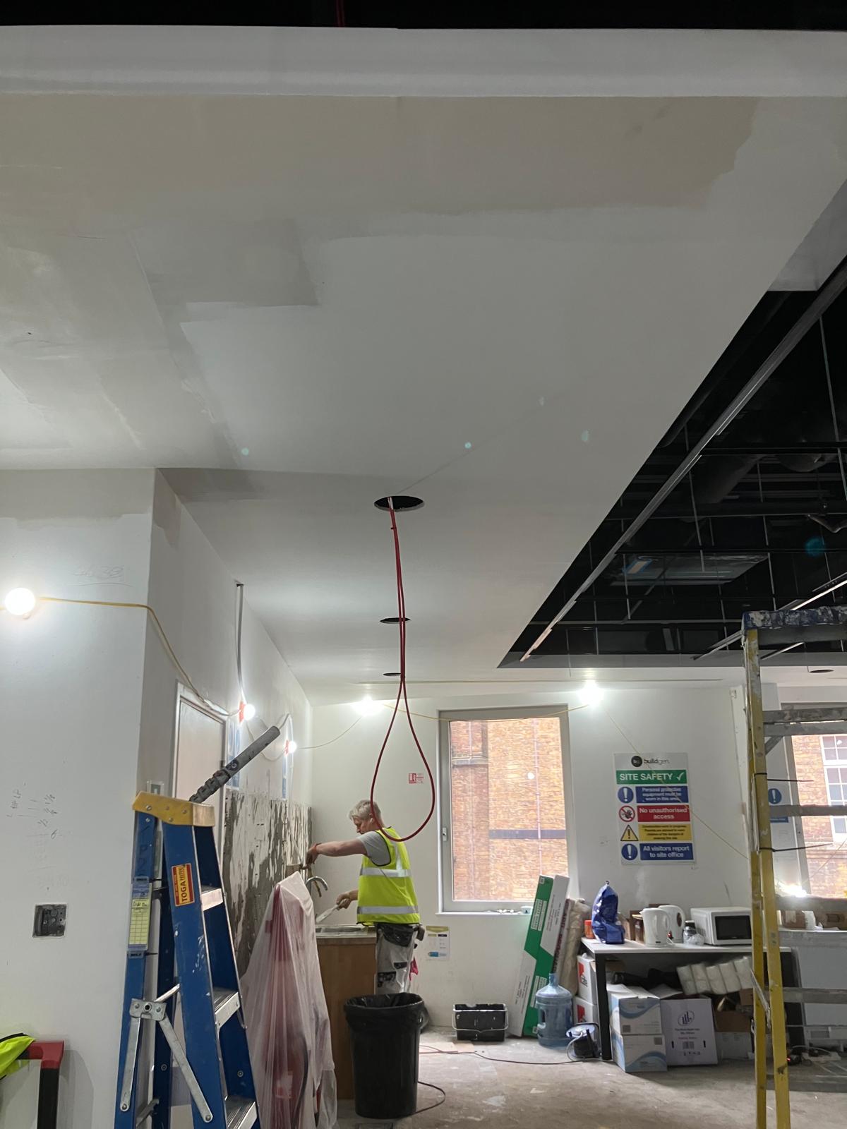 Fit-out detail works progressing